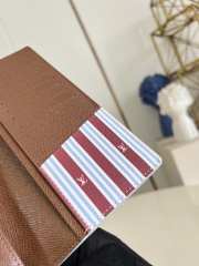 Uubags Louis Vuitton M15156 Brazza Wallet Monogram Heritage Canvas Off-White 10x19x2cm - 4