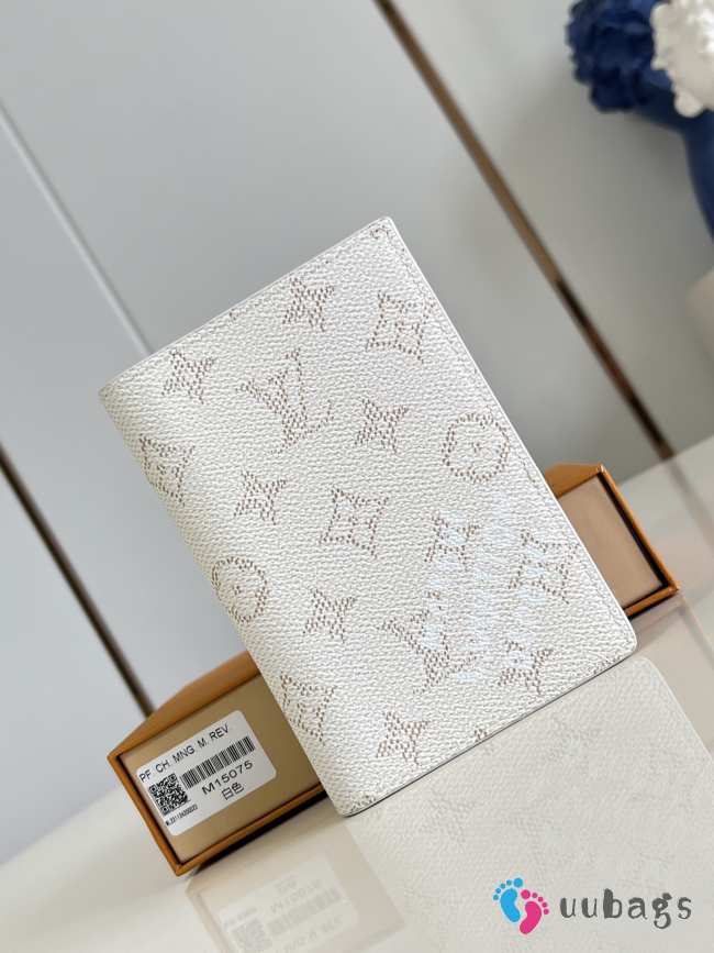 Uubags Louis Vuitton M14689 Pocket Organizer Wallet White 8x11x1cm - 1