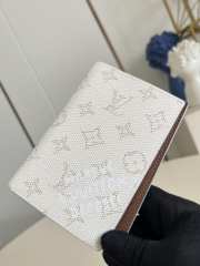 Uubags Louis Vuitton M14689 Pocket Organizer Wallet White 8x11x1cm - 4
