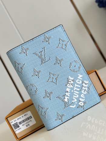 Uubags Louis Vuitton M14688 Pocket Organizer Wallet Blue 8x11x1cm