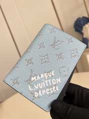 Uubags Louis Vuitton M14688 Pocket Organizer Wallet Blue 8x11x1cm - 4