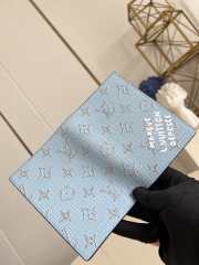 Uubags Louis Vuitton M14688 Pocket Organizer Wallet Blue 8x11x1cm - 2