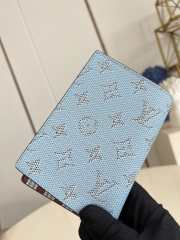 Uubags Louis Vuitton M14688 Pocket Organizer Wallet Blue 8x11x1cm - 3