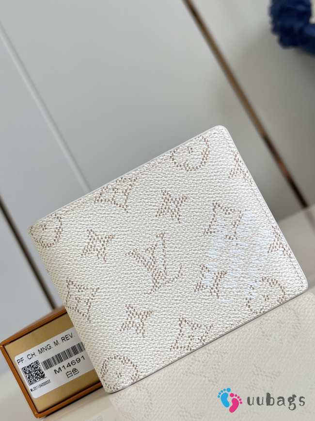 Uubags Louis Vuitton M14691 Multiple Wallet In White 11.5x9x1.5cm - 1