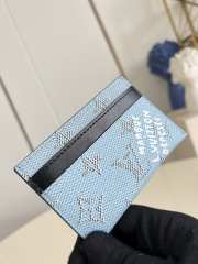 Uubags Louis Vuitton M14766 Double Card Holder In Blue 11x7x1.5cm - 5