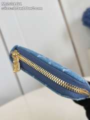 Uubags Louis Vuitton M23161 LV x TM Zippy wallet monogram cherry denim 19.5x10.5x2.5cm - 3