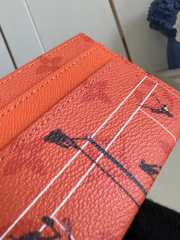 Uubags Louis Vuitton M14863 Double Card Holder Tennis Clay Orange 11x7x1.5cm - 2
