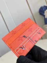 Uubags Louis Vuitton M14863 Double Card Holder Tennis Clay Orange 11x7x1.5cm - 3