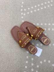 Uubags Valentino Garavani Plaster Caster Thong Sandal in in Goatskin Brown - 6