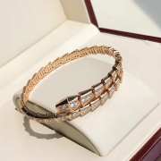 Uubags Bvlgari Serpenti Viper 18 kt yellow gold bracelet set with full pave diamonds - 1