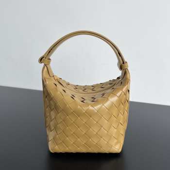 Uubags Bottega Veneta Mini Wallace Bag In Brown 17x13.5x5cm