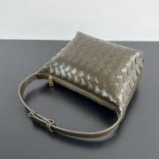 Uubags Bottega Veneta Wallace Bag In Khaki 22x13x9.5cm - 4