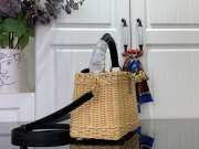Uubags Louis Vuitton M14365 Capucines Mini Rattan And Cowhide Bag In Black 14x21x8cm - 5