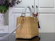 Uubags Louis Vuitton M14366 Capucines BB Rattan And Cowhide Bag In White 18x27x9cm - 5