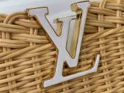 Uubags Louis Vuitton M14366 Capucines BB Rattan And Cowhide Bag In White 18x27x9cm - 2