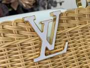 Uubags Louis Vuitton M14365 Capucines Mini Rattan And Cowhide Bag In White 14x21x8cm - 2
