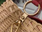 Uubags Louis Vuitton M14366 Capucines BB Rattan And Cowhide Bag In Pink 18x27x9cm - 3