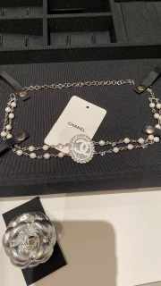 Uubags Chanel Choker Silver, White & Crystal - 5