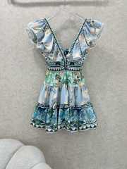 Uubags Zimmermann Camilla crystal-embellished cotton minidress - 1