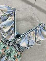 Uubags Zimmermann Camilla crystal-embellished cotton minidress - 6