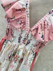 Uubags Zimmermann Camilla Tiered linen maxi dress in pink - 2