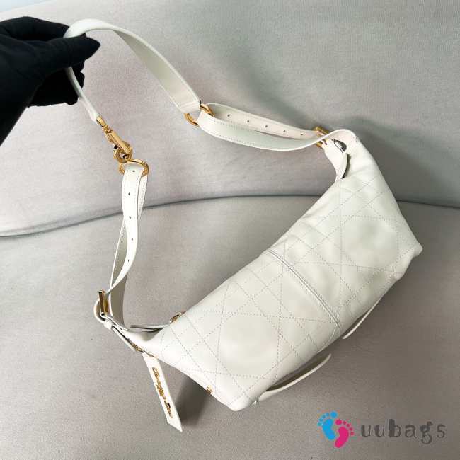 Uubags Dior Small D-Journey Bag in Vintage White Smooth Calfskin 25.5x14.5x14cm - 1