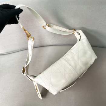 Uubags Dior Small D-Journey Bag in Vintage White Smooth Calfskin 25.5x14.5x14cm