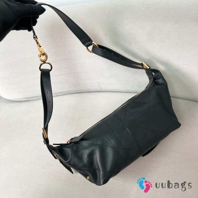 Uubags Dior Small D-Journey Bag in Vintage Black Smooth Calfskin 25.5x14.5x14cm - 1