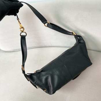 Uubags Dior Small D-Journey Bag in Vintage Black Smooth Calfskin 25.5x14.5x14cm