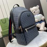 Uubags Gucci GG Supreme canvas backpack in navy blue 44x28x15.5cm - 3
