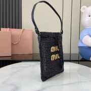 Uubags Miu Miu woven fabric mini-bag black 20x23cm - 3