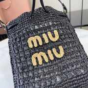Uubags Miu Miu woven fabric mini-bag black 20x23cm - 2