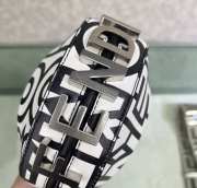 Uubags Fendi x Marc Jacobs Fendigraphy Black and White Hobo Nano Bag 16.5x14x5cm - 4