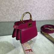 Uubags Fendi micro Peekaboo pink bag nappa leather miniature 11x8x8cm - 2