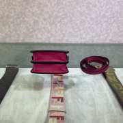 Uubags Fendi micro Peekaboo pink bag nappa leather miniature 11x8x8cm - 4