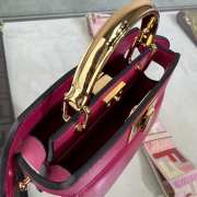 Uubags Fendi micro Peekaboo pink bag nappa leather miniature 11x8x8cm - 5
