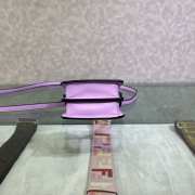Uubags Fendi micro Peekaboo purple bag nappa leather miniature 11x8x8cm - 5