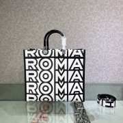 Uubags Fendi x Marc Jacobs Leather Tote Black Handle Bag 35x17x31cm - 2