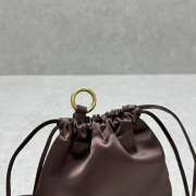 Uubags Miu Miu Brown Cocoa Satin Pouch 18x20cm - 6