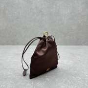 Uubags Miu Miu Brown Cocoa Satin Pouch 18x20cm - 5
