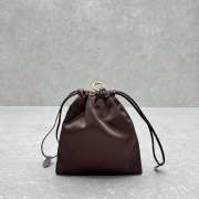 Uubags Miu Miu Brown Cocoa Satin Pouch 18x20cm - 4