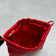 Uubags Miu Miu Red Satin Pouch 18x20cm - 6