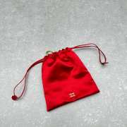 Uubags Miu Miu Red Satin Pouch 18x20cm - 5