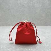 Uubags Miu Miu Red Satin Pouch 18x20cm - 3