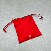 Uubags Miu Miu Red Satin Pouch 18x20cm - 2