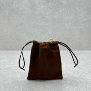 Uubags Miu Miu Brown Suede Pouch 18x20cm - 3