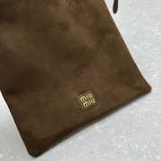 Uubags Miu Miu Brown Suede Pouch 18x20cm - 2