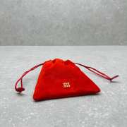 Uubags Miu Miu Red Suede Pouch 18x20cm - 4