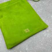 Uubags Miu Miu Green Suede Pouch 18x20cm - 5