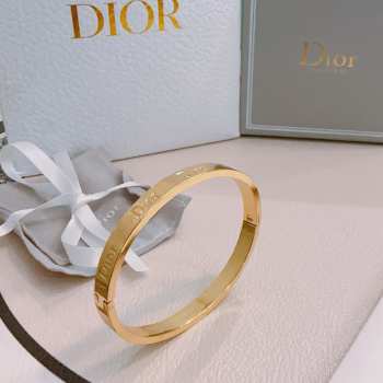 Uubags Dior Code Bangle Gold-Finish Metal